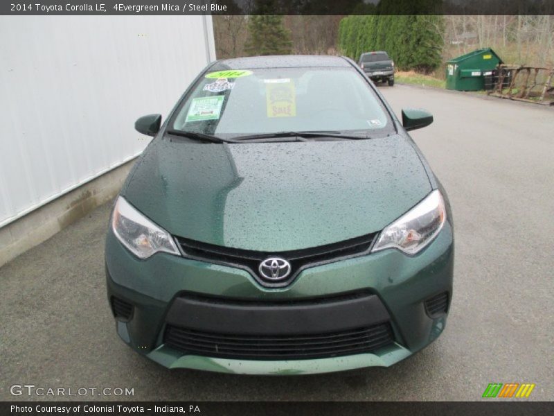 4Evergreen Mica / Steel Blue 2014 Toyota Corolla LE