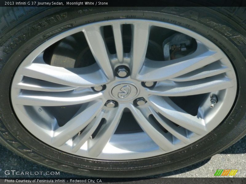 Moonlight White / Stone 2013 Infiniti G 37 Journey Sedan