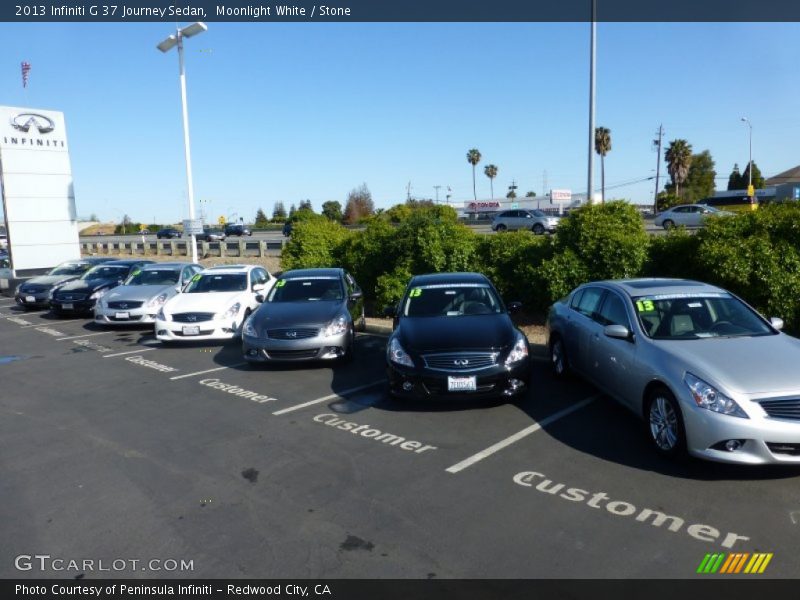 Moonlight White / Stone 2013 Infiniti G 37 Journey Sedan