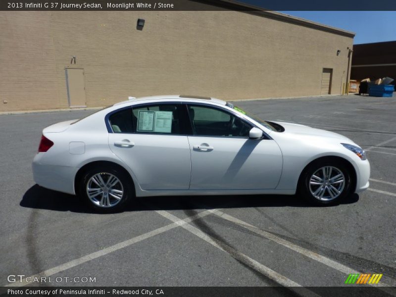 Moonlight White / Stone 2013 Infiniti G 37 Journey Sedan