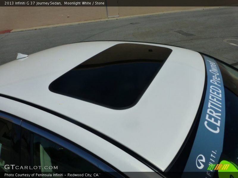 Moonlight White / Stone 2013 Infiniti G 37 Journey Sedan