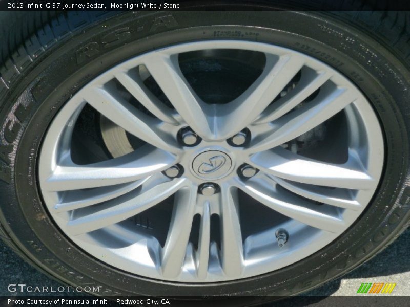 Moonlight White / Stone 2013 Infiniti G 37 Journey Sedan