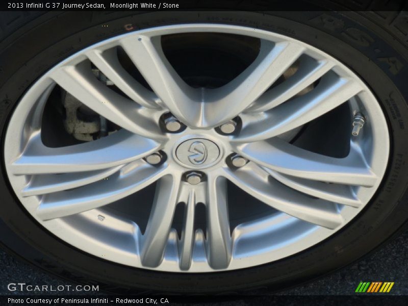 Moonlight White / Stone 2013 Infiniti G 37 Journey Sedan