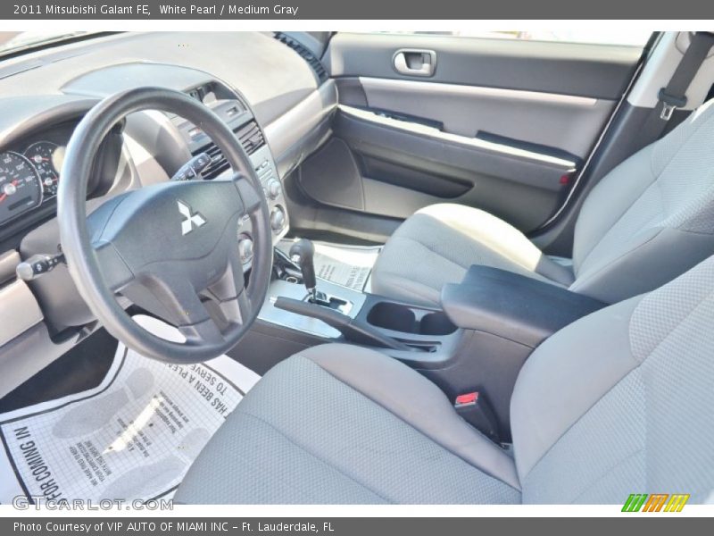 White Pearl / Medium Gray 2011 Mitsubishi Galant FE