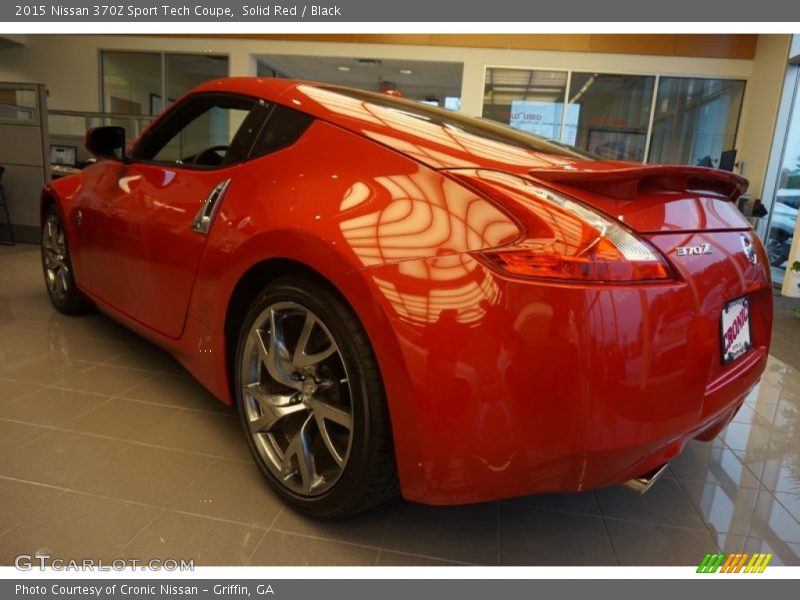 Solid Red / Black 2015 Nissan 370Z Sport Tech Coupe