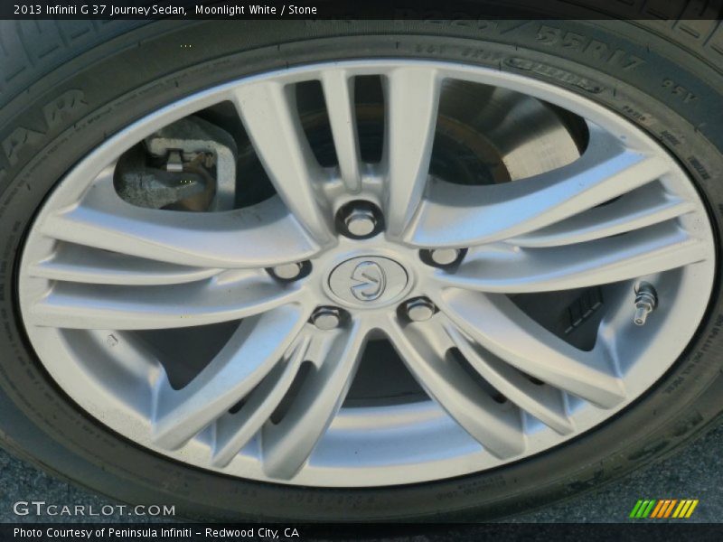 Moonlight White / Stone 2013 Infiniti G 37 Journey Sedan
