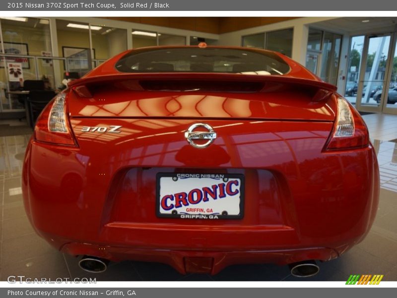 Solid Red / Black 2015 Nissan 370Z Sport Tech Coupe