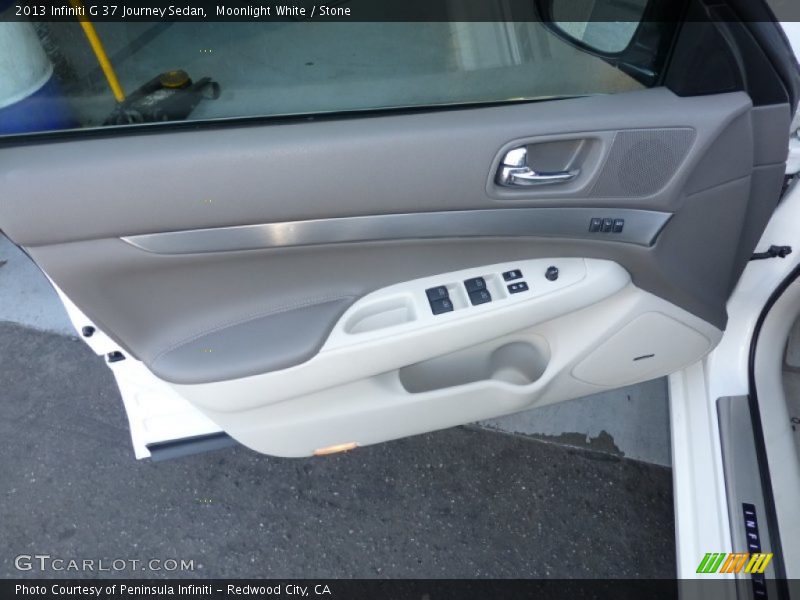 Moonlight White / Stone 2013 Infiniti G 37 Journey Sedan