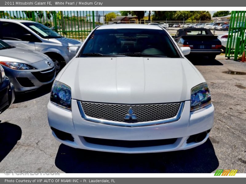 White Pearl / Medium Gray 2011 Mitsubishi Galant FE