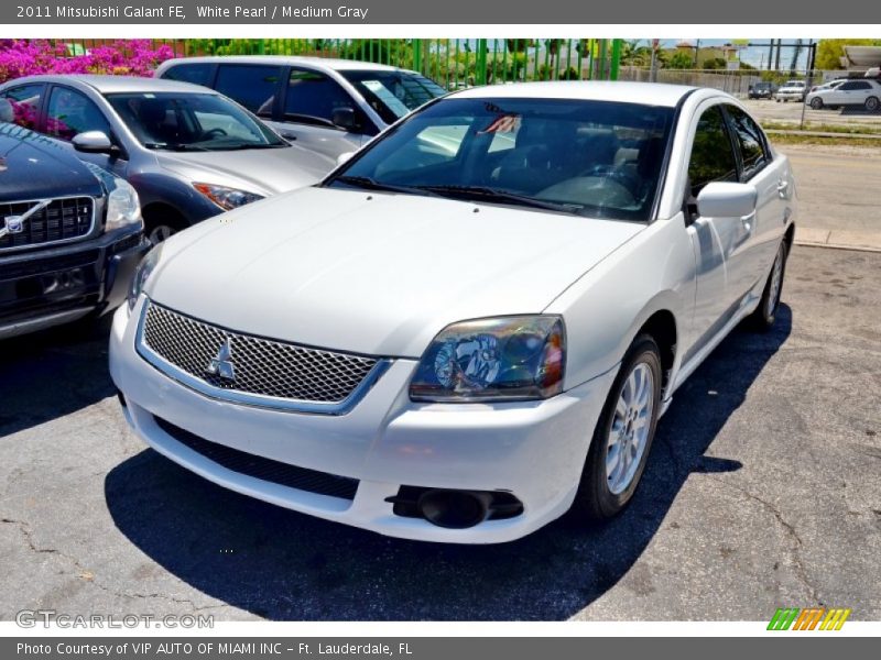 White Pearl / Medium Gray 2011 Mitsubishi Galant FE