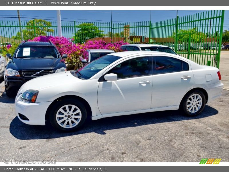 White Pearl / Medium Gray 2011 Mitsubishi Galant FE