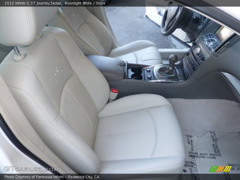 Moonlight White / Stone 2013 Infiniti G 37 Journey Sedan