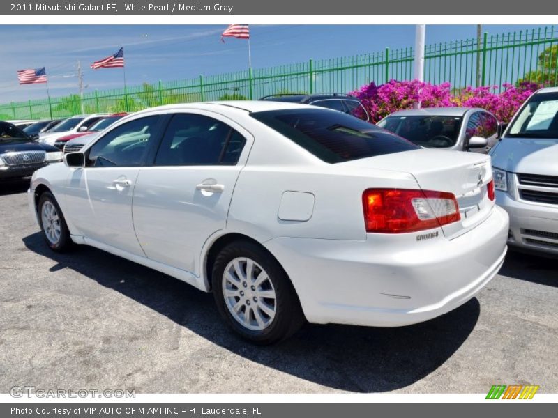 White Pearl / Medium Gray 2011 Mitsubishi Galant FE