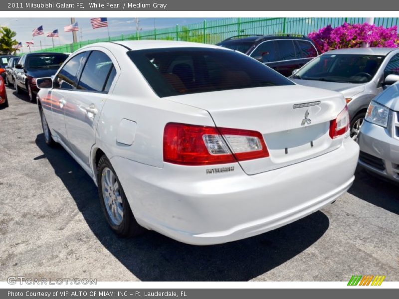 White Pearl / Medium Gray 2011 Mitsubishi Galant FE