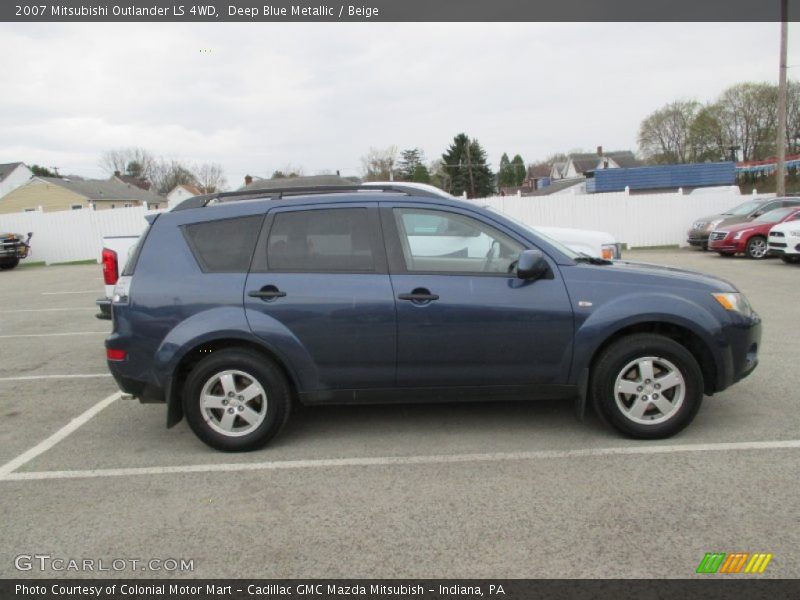 Deep Blue Metallic / Beige 2007 Mitsubishi Outlander LS 4WD