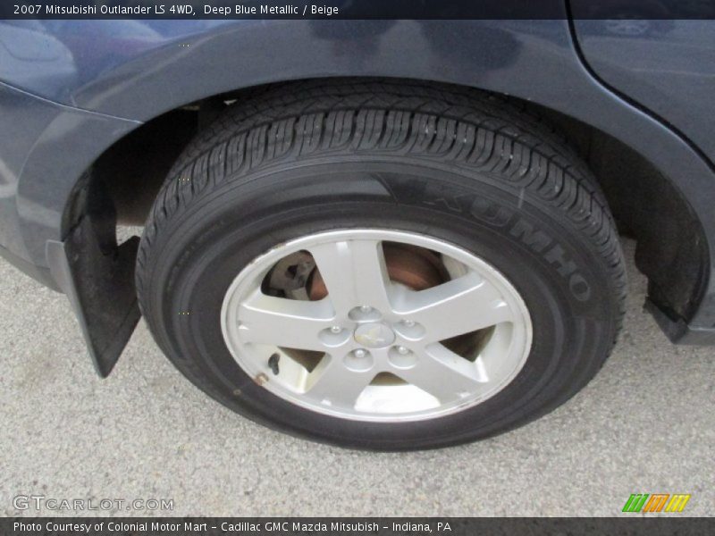 Deep Blue Metallic / Beige 2007 Mitsubishi Outlander LS 4WD