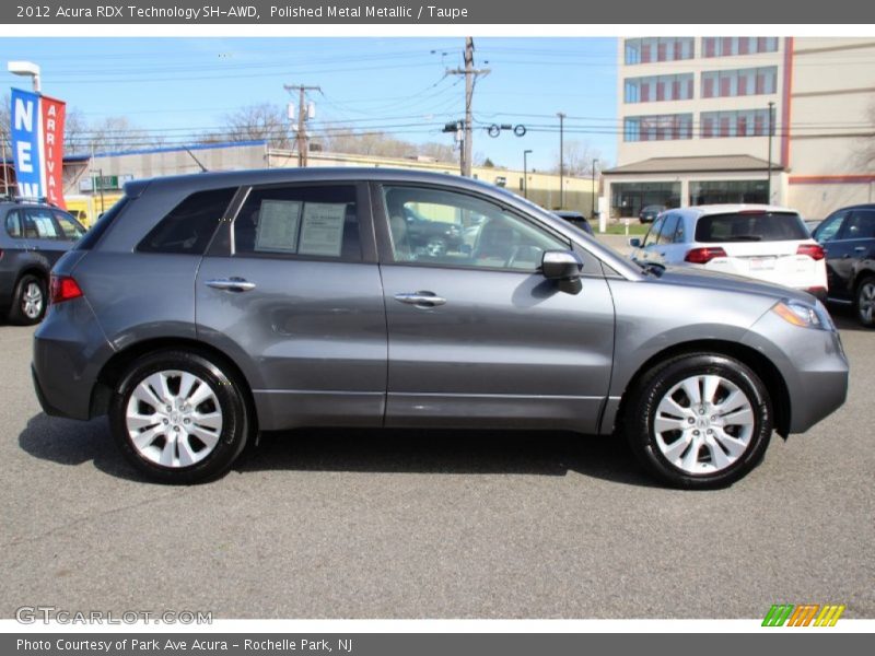 Polished Metal Metallic / Taupe 2012 Acura RDX Technology SH-AWD