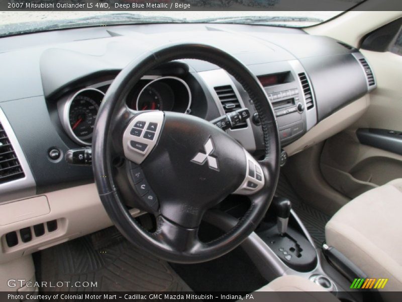 Deep Blue Metallic / Beige 2007 Mitsubishi Outlander LS 4WD