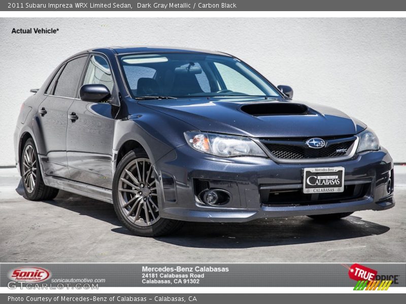 Dark Gray Metallic / Carbon Black 2011 Subaru Impreza WRX Limited Sedan