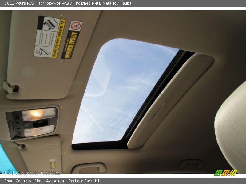 Polished Metal Metallic / Taupe 2012 Acura RDX Technology SH-AWD