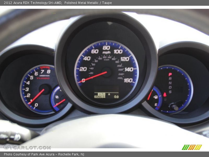 Polished Metal Metallic / Taupe 2012 Acura RDX Technology SH-AWD