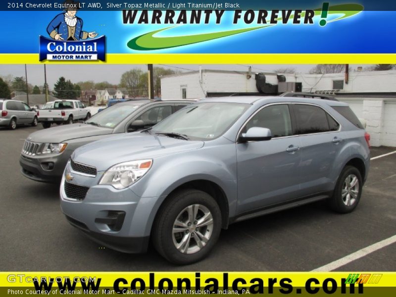 Silver Topaz Metallic / Light Titanium/Jet Black 2014 Chevrolet Equinox LT AWD