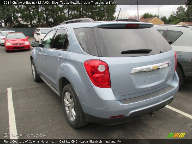 Silver Topaz Metallic / Light Titanium/Jet Black 2014 Chevrolet Equinox LT AWD