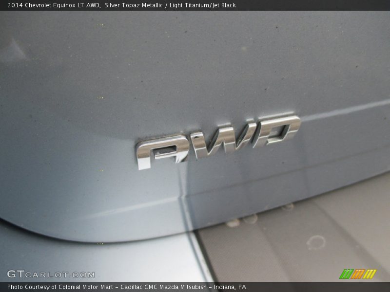 Silver Topaz Metallic / Light Titanium/Jet Black 2014 Chevrolet Equinox LT AWD