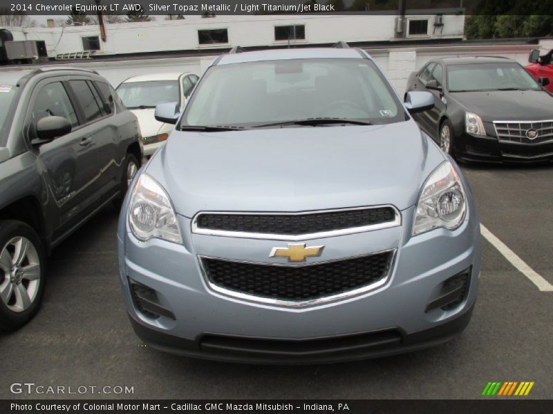 Silver Topaz Metallic / Light Titanium/Jet Black 2014 Chevrolet Equinox LT AWD