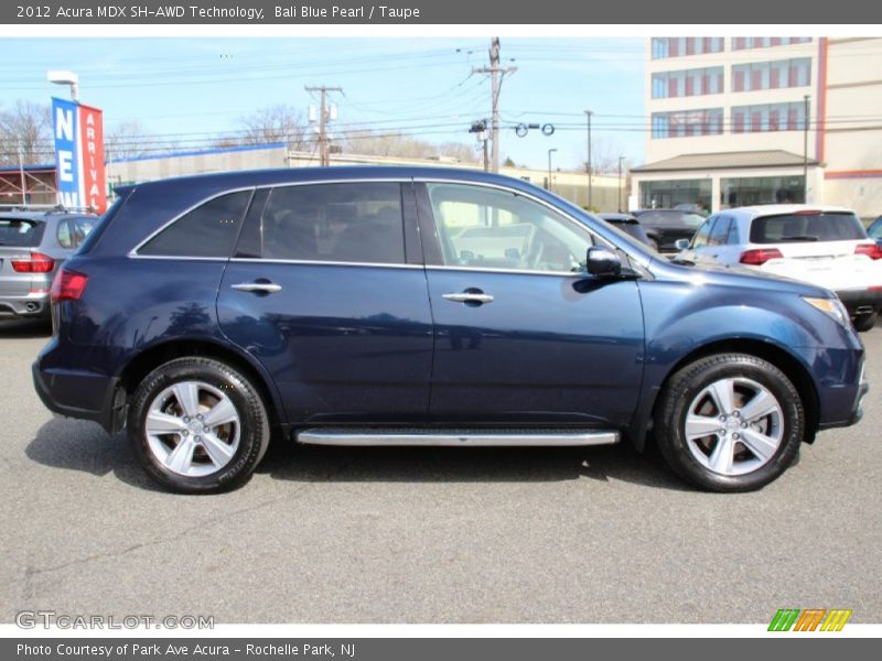 Bali Blue Pearl / Taupe 2012 Acura MDX SH-AWD Technology