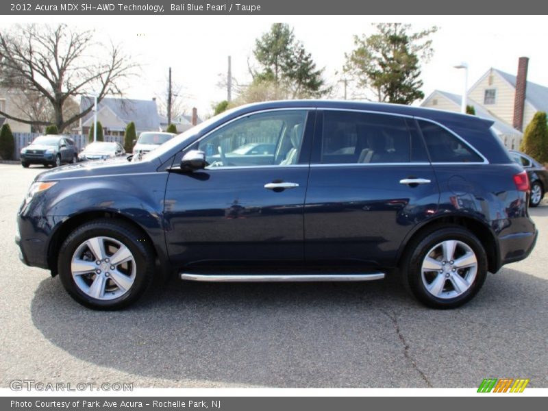 Bali Blue Pearl / Taupe 2012 Acura MDX SH-AWD Technology
