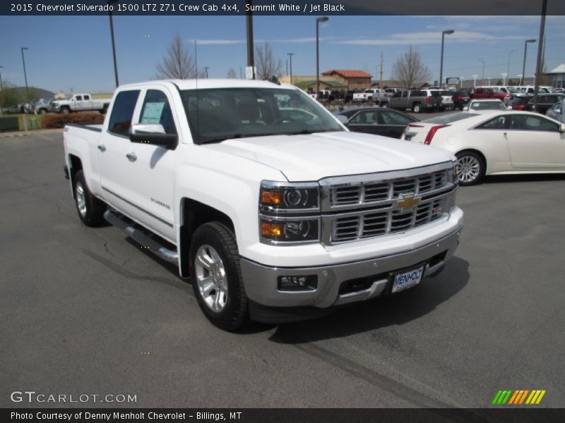 Summit White / Jet Black 2015 Chevrolet Silverado 1500 LTZ Z71 Crew Cab 4x4