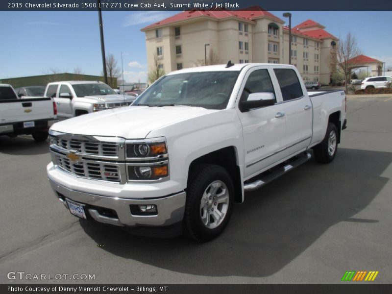 Summit White / Jet Black 2015 Chevrolet Silverado 1500 LTZ Z71 Crew Cab 4x4