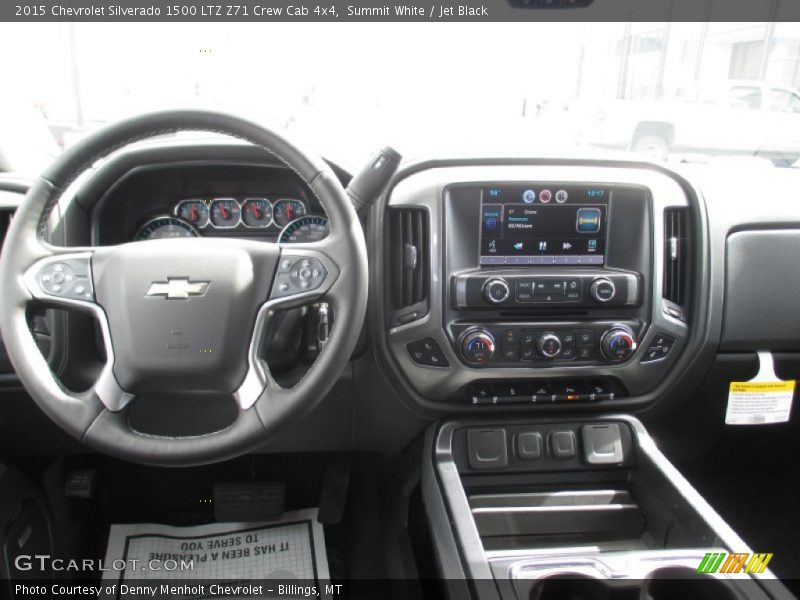 Summit White / Jet Black 2015 Chevrolet Silverado 1500 LTZ Z71 Crew Cab 4x4