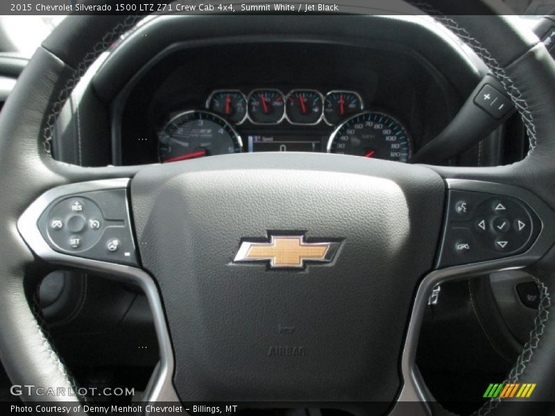 Summit White / Jet Black 2015 Chevrolet Silverado 1500 LTZ Z71 Crew Cab 4x4