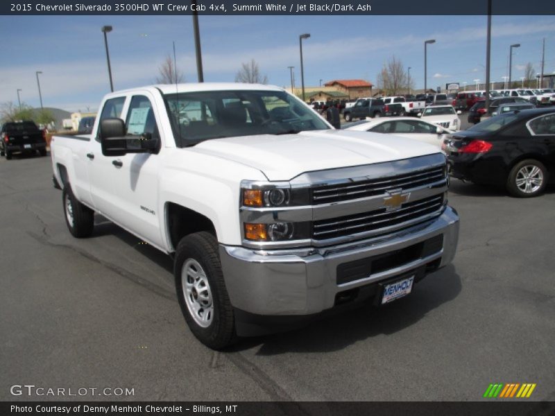 Summit White / Jet Black/Dark Ash 2015 Chevrolet Silverado 3500HD WT Crew Cab 4x4