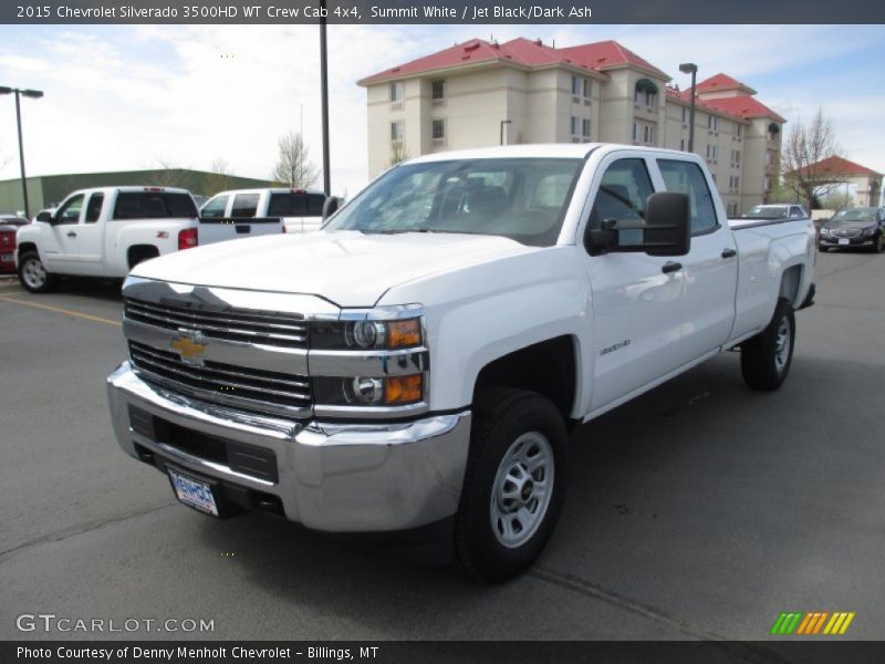 Summit White / Jet Black/Dark Ash 2015 Chevrolet Silverado 3500HD WT Crew Cab 4x4