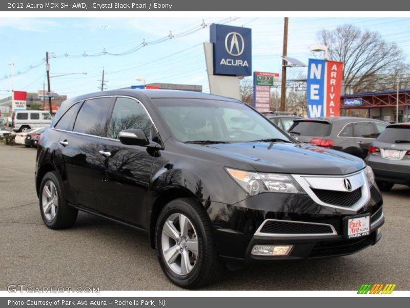 Crystal Black Pearl / Ebony 2012 Acura MDX SH-AWD