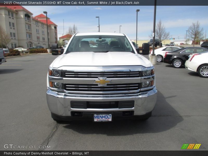 Summit White / Jet Black/Dark Ash 2015 Chevrolet Silverado 3500HD WT Crew Cab 4x4