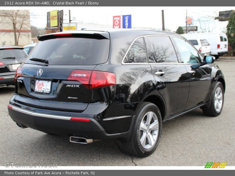 Crystal Black Pearl / Ebony 2012 Acura MDX SH-AWD