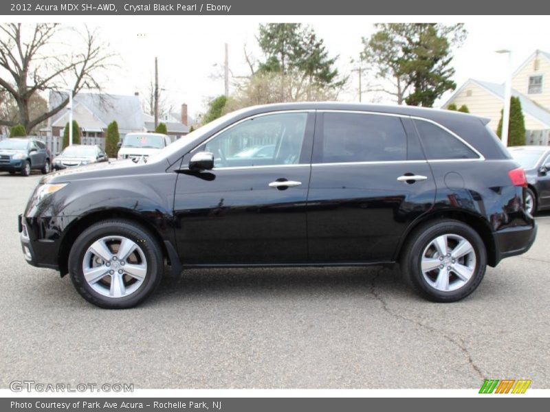 Crystal Black Pearl / Ebony 2012 Acura MDX SH-AWD