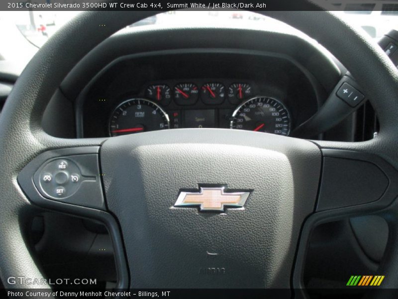 Summit White / Jet Black/Dark Ash 2015 Chevrolet Silverado 3500HD WT Crew Cab 4x4