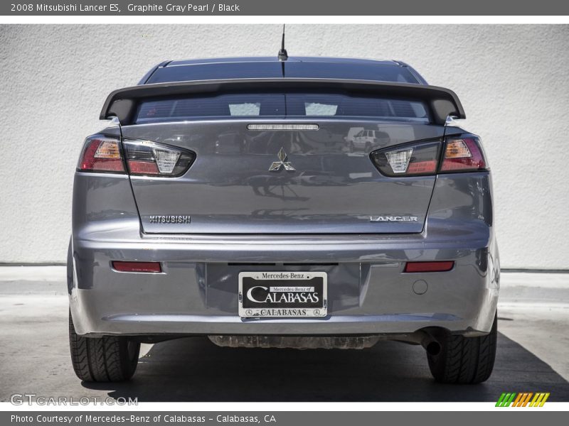 Graphite Gray Pearl / Black 2008 Mitsubishi Lancer ES