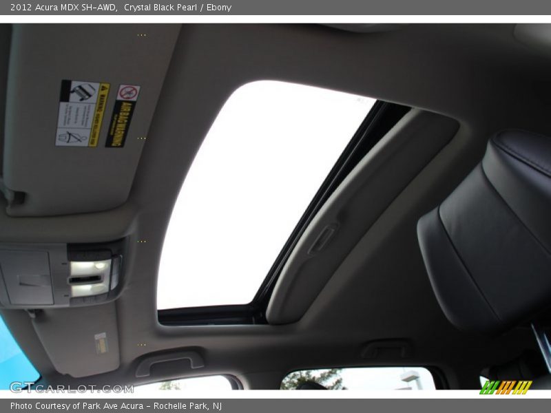Crystal Black Pearl / Ebony 2012 Acura MDX SH-AWD