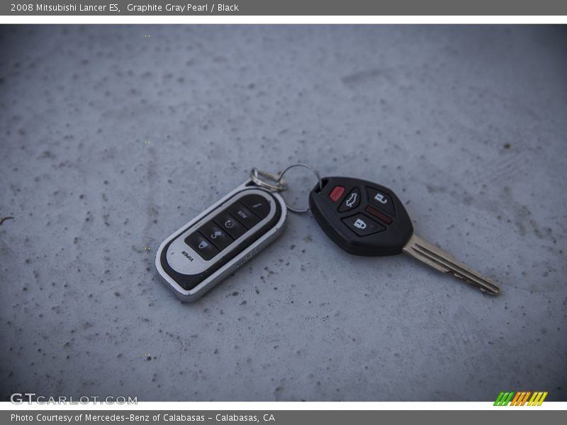 Graphite Gray Pearl / Black 2008 Mitsubishi Lancer ES