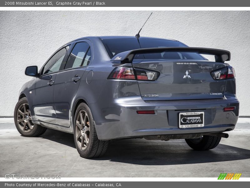 Graphite Gray Pearl / Black 2008 Mitsubishi Lancer ES