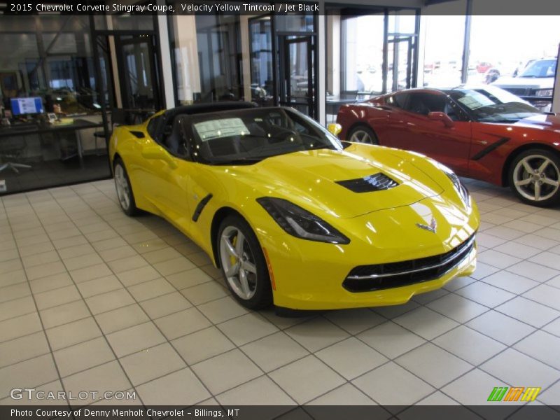 Velocity Yellow Tintcoat / Jet Black 2015 Chevrolet Corvette Stingray Coupe