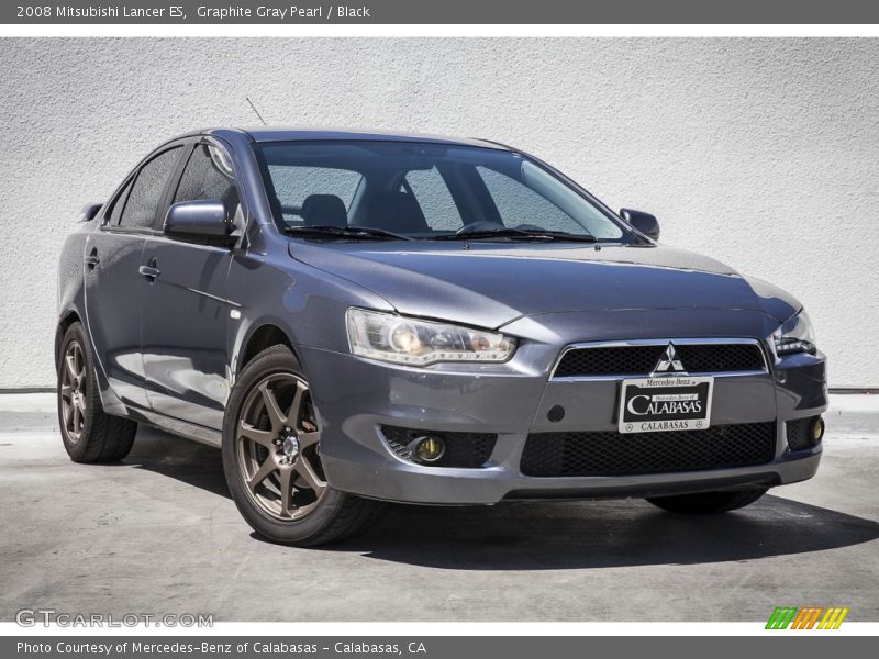 Graphite Gray Pearl / Black 2008 Mitsubishi Lancer ES