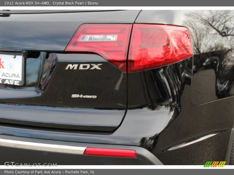 Crystal Black Pearl / Ebony 2012 Acura MDX SH-AWD