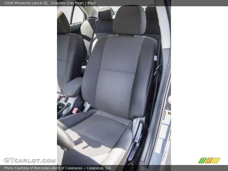 Graphite Gray Pearl / Black 2008 Mitsubishi Lancer ES